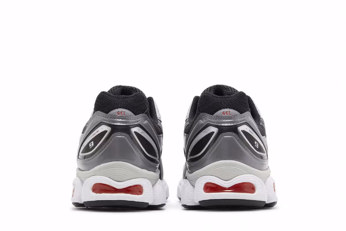 ASICS Gel Nimbus 9 Graphite Grey Red, view 7