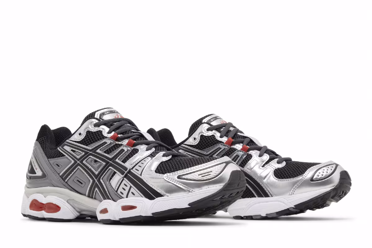ASICS Gel Nimbus 9 Graphite Grey Red, view 9