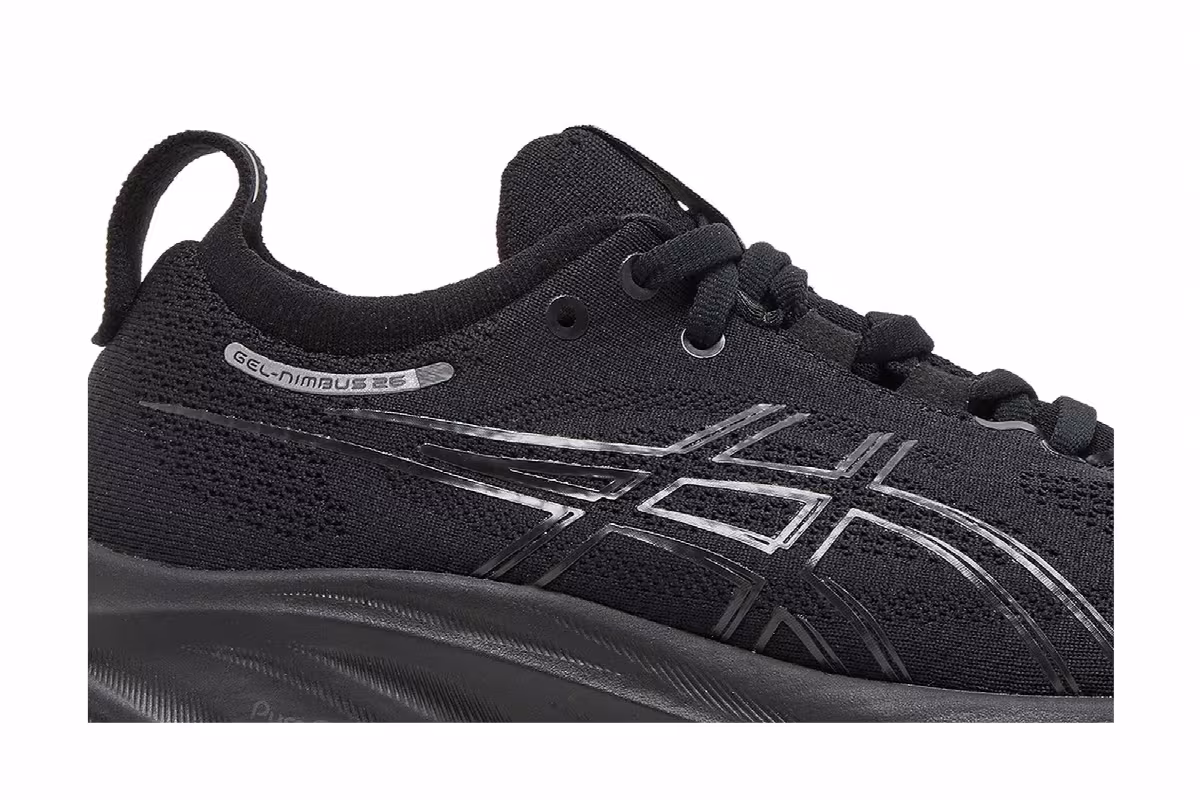 ASICS Women's Gel Nimbus 26 Wide Triple Black, view 3