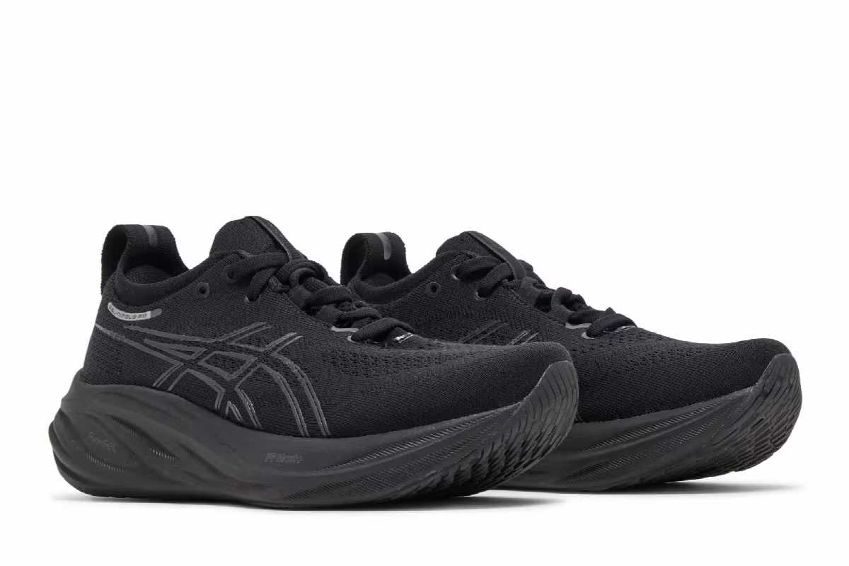 ASICS Women's Gel Nimbus 26 Wide Triple Black, view 9