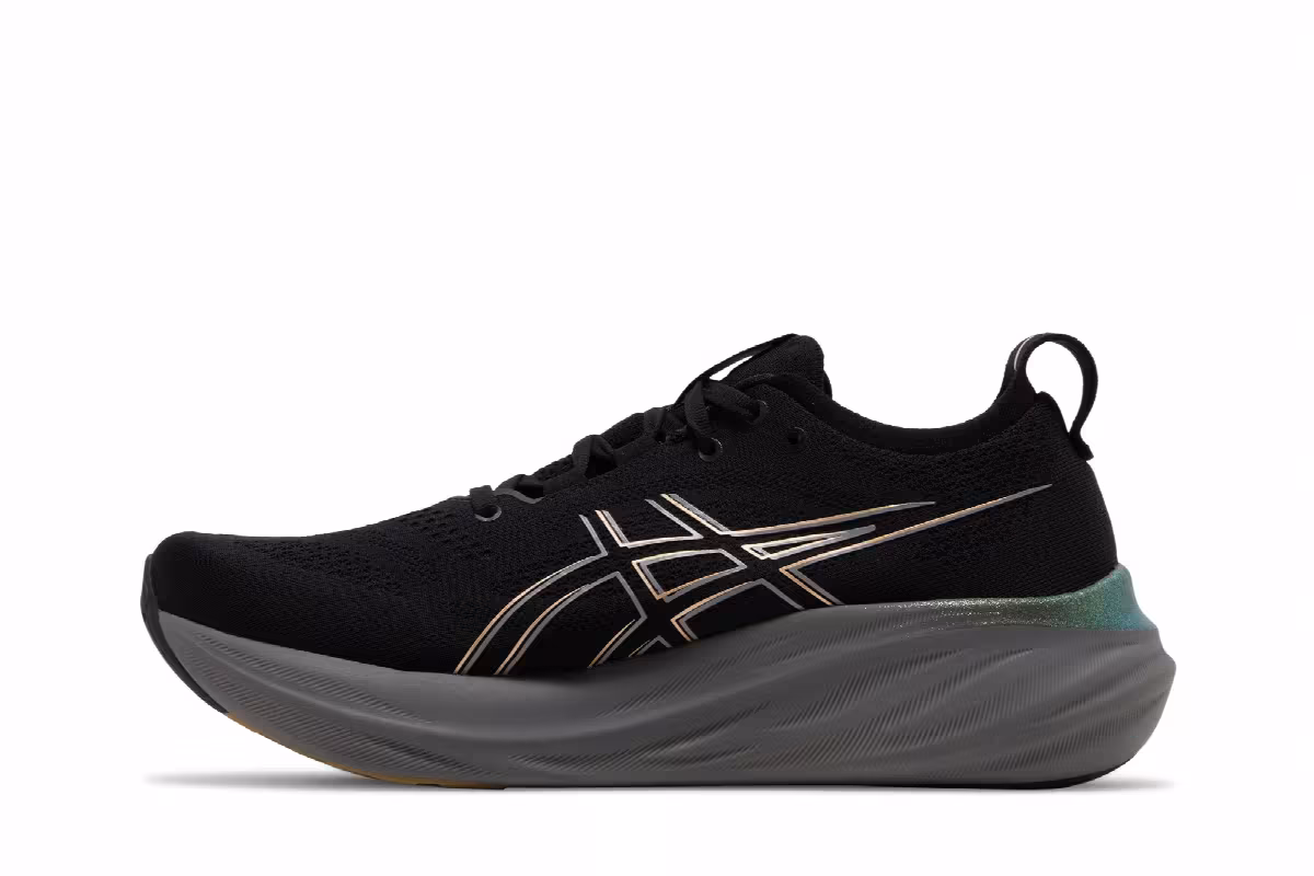 ASICS Gel Nimbus 26 Platinum Black Champagne, view 4