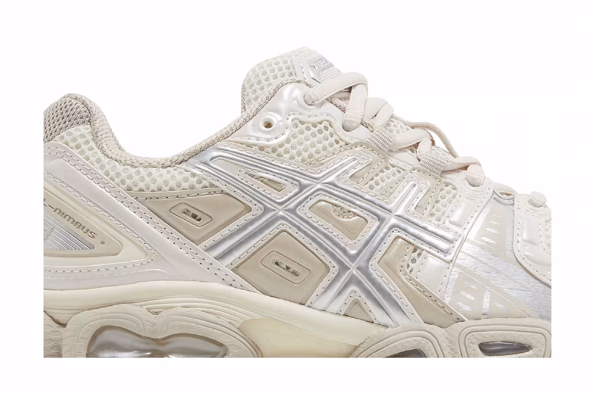 ASICS Women's Gel Nimbus 9 Cream Mineral Beige, view 3