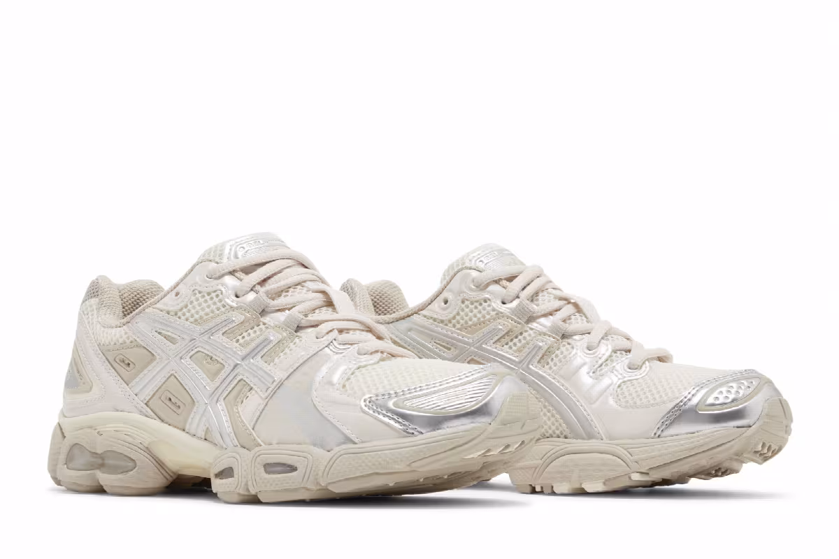 ASICS Women's Gel Nimbus 9 Cream Mineral Beige, view 9