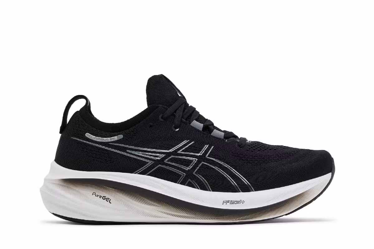 ASICS Gel Nimbus 26 Black Graphite Grey, view 2