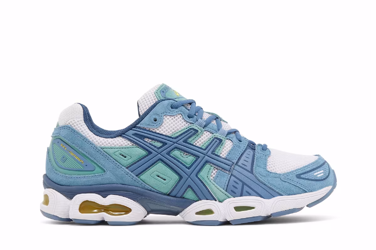 ASICS Gel Nimbus 9 Grey Floss Aqua, view 2