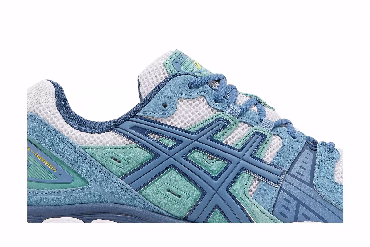 ASICS Gel Nimbus 9 Grey Floss Aqua, view 3