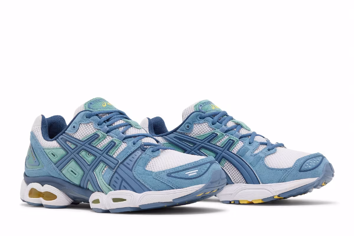 ASICS Gel Nimbus 9 Grey Floss Aqua, view 9