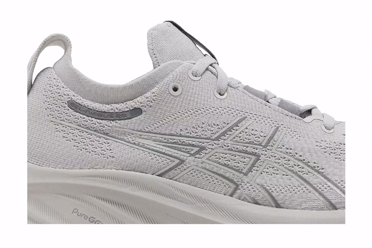 ASICS Women's Gel Nimbus 26 Concrete Pure Silver, view 3
