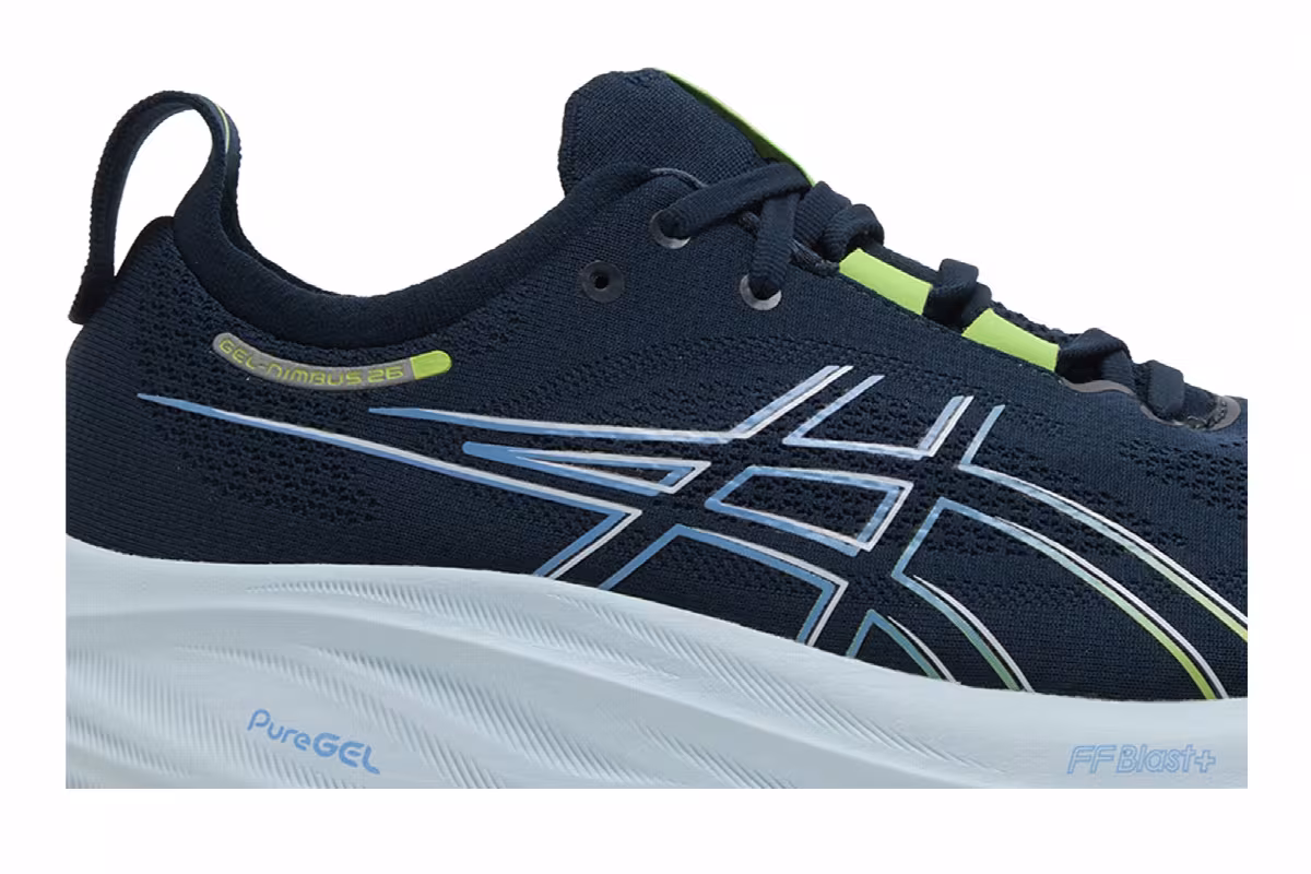 Asics Gel Nimbus 26 4E Wide French Blue, view 3