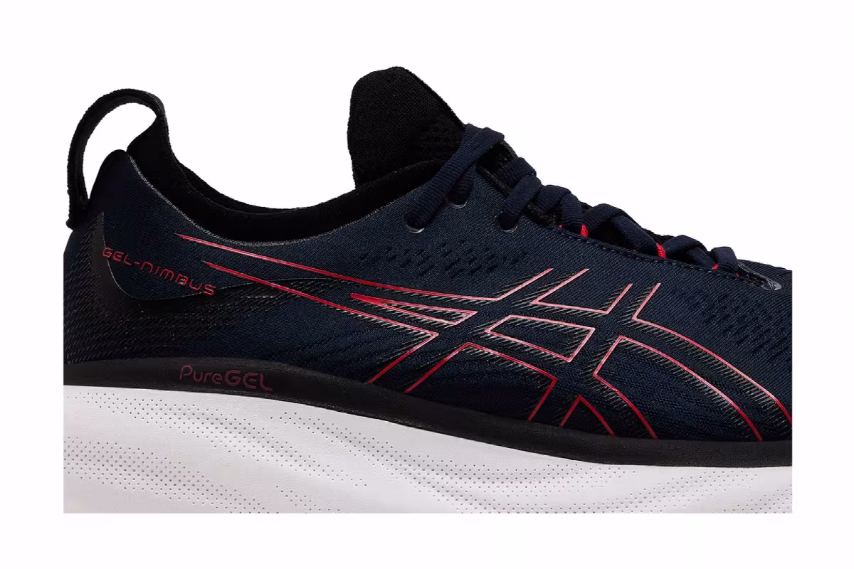 ASICS Gel Nimbus 25 Midnight Electric Red, view 3
