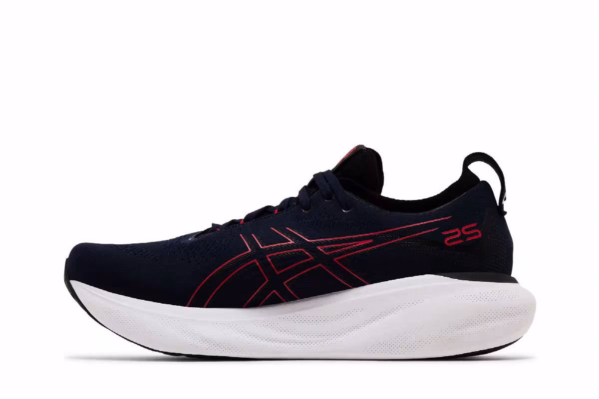 ASICS Gel Nimbus 25 Midnight Electric Red, view 4