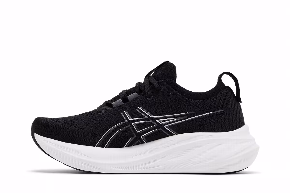 ASICS Women's Gel Nimbus 26 Black Graphite Grey, view 4
