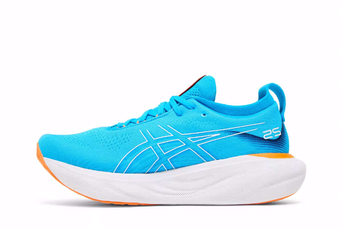 Asics Gel Nimbus 25 Island Blue Sun Peach, view 4