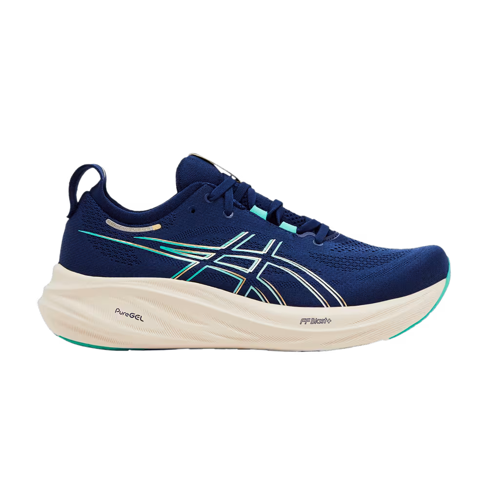 Asics Women's Gel Nimbus 26 Blue Expanse Aurora Green