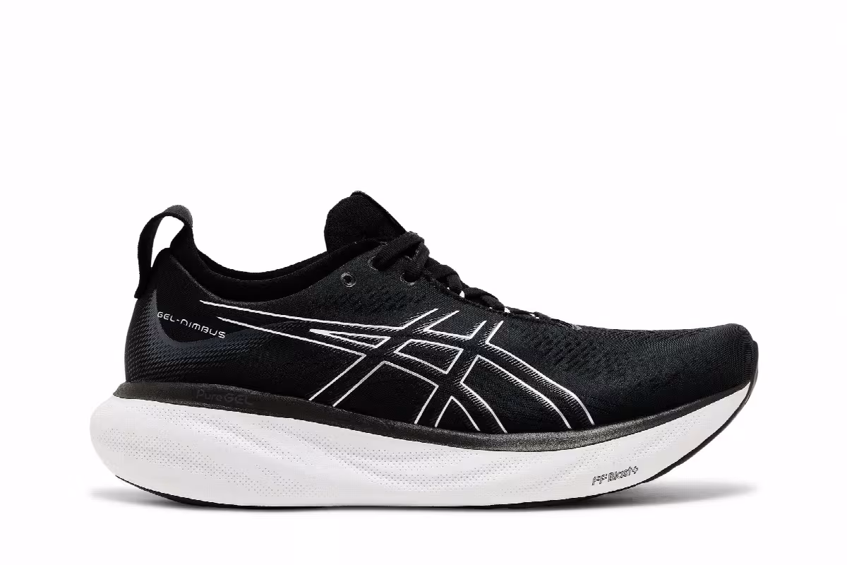 ASICS Gel Nimbus 25 Black Pure Silver, view 2