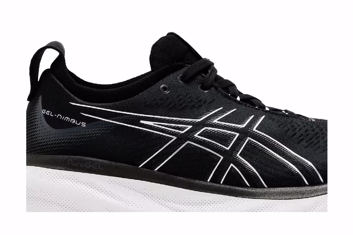 ASICS Gel Nimbus 25 Black Pure Silver, view 3