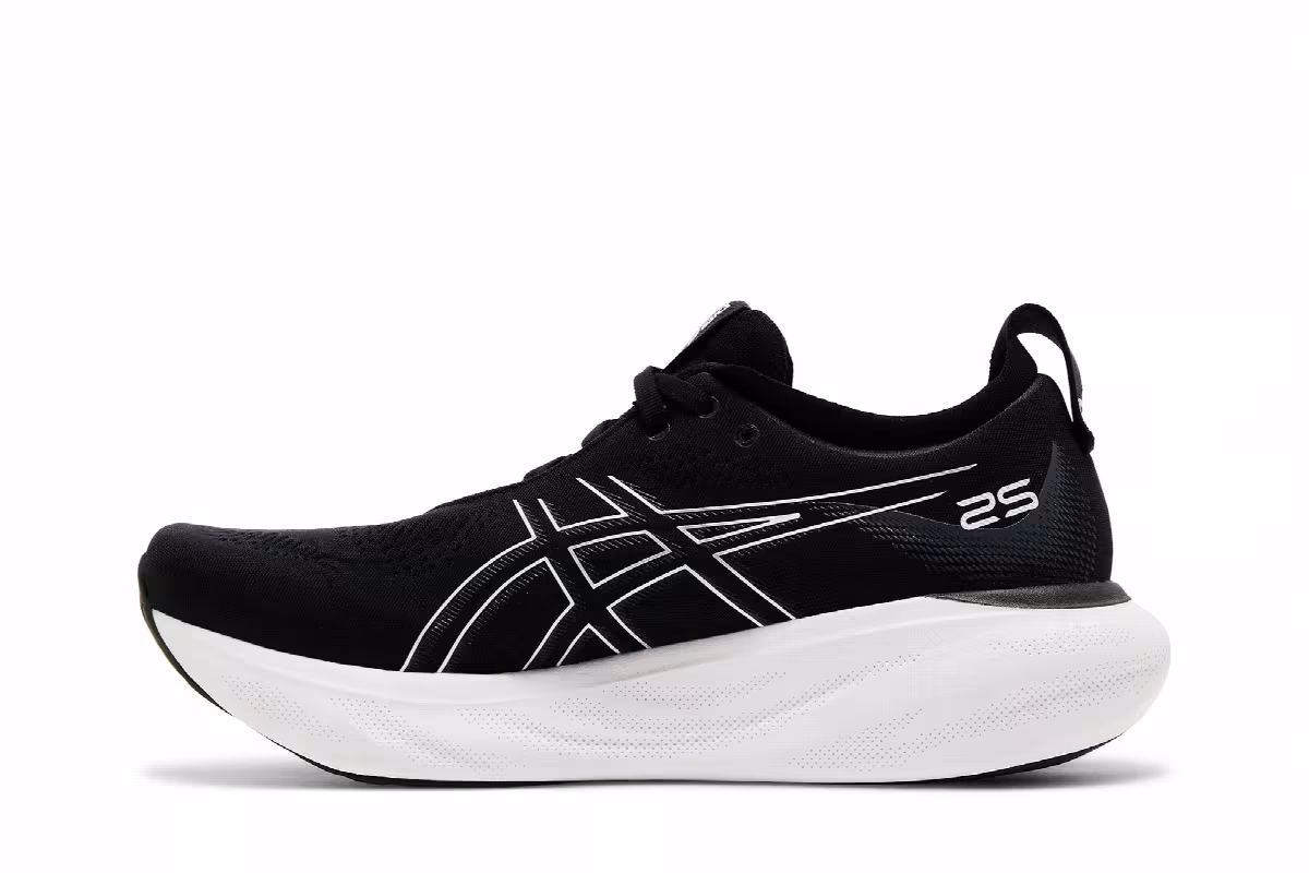 ASICS Gel Nimbus 25 Black Pure Silver, view 4