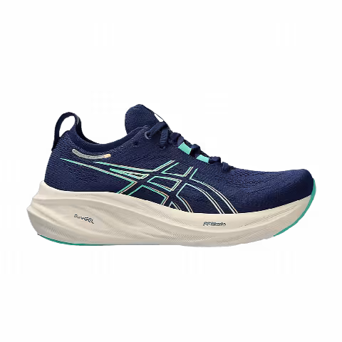 ASICS Wmns Gel Nimbus 26 Wide 'French Blue Electric Lime'
