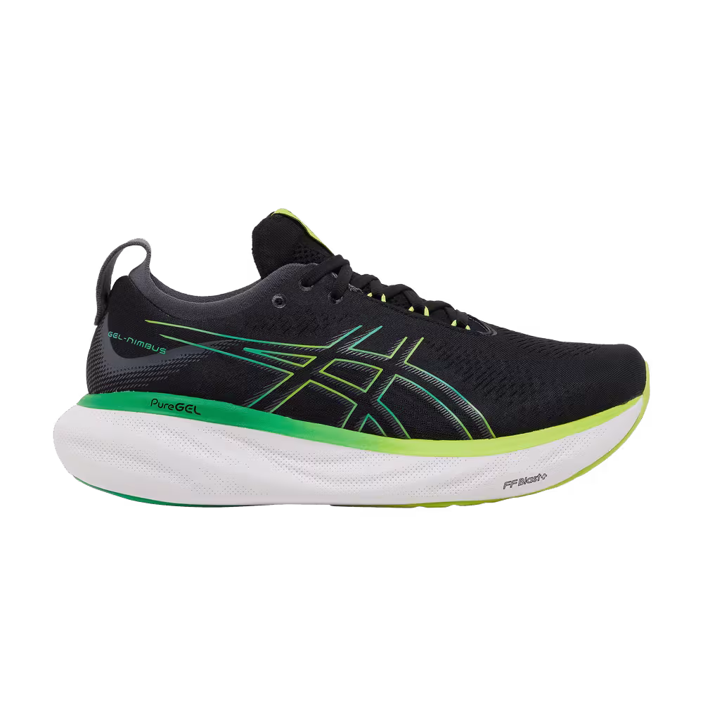 Asics Gel Nimbus 25 Black Lime Zest