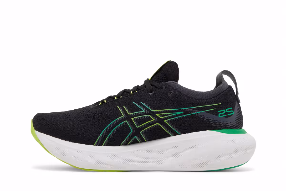 Asics Gel Nimbus 25 Black Lime Zest, view 4
