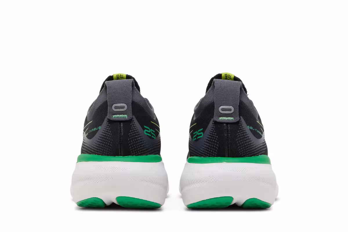 Asics Gel Nimbus 25 Black Lime Zest, view 7
