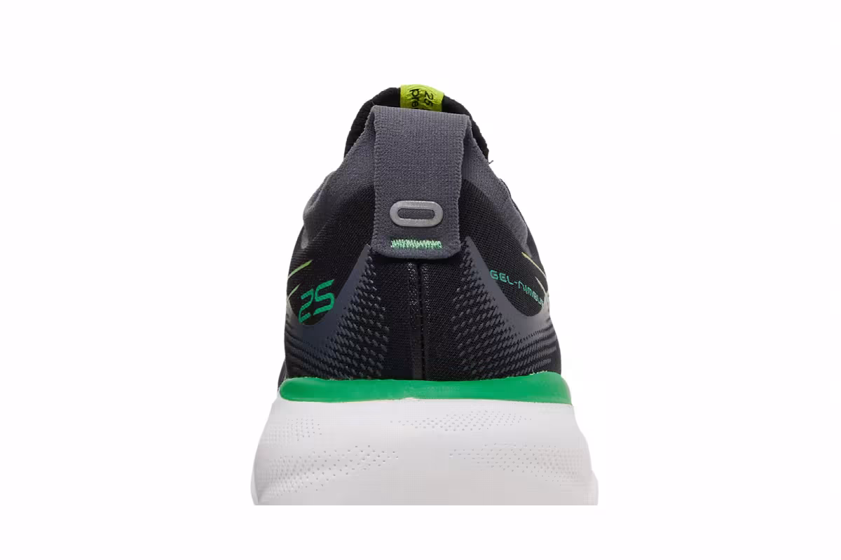 Asics Gel Nimbus 25 Black Lime Zest, view 8
