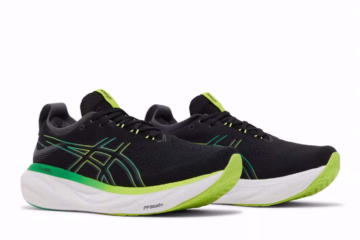 Asics Gel Nimbus 25 Black Lime Zest, view 9