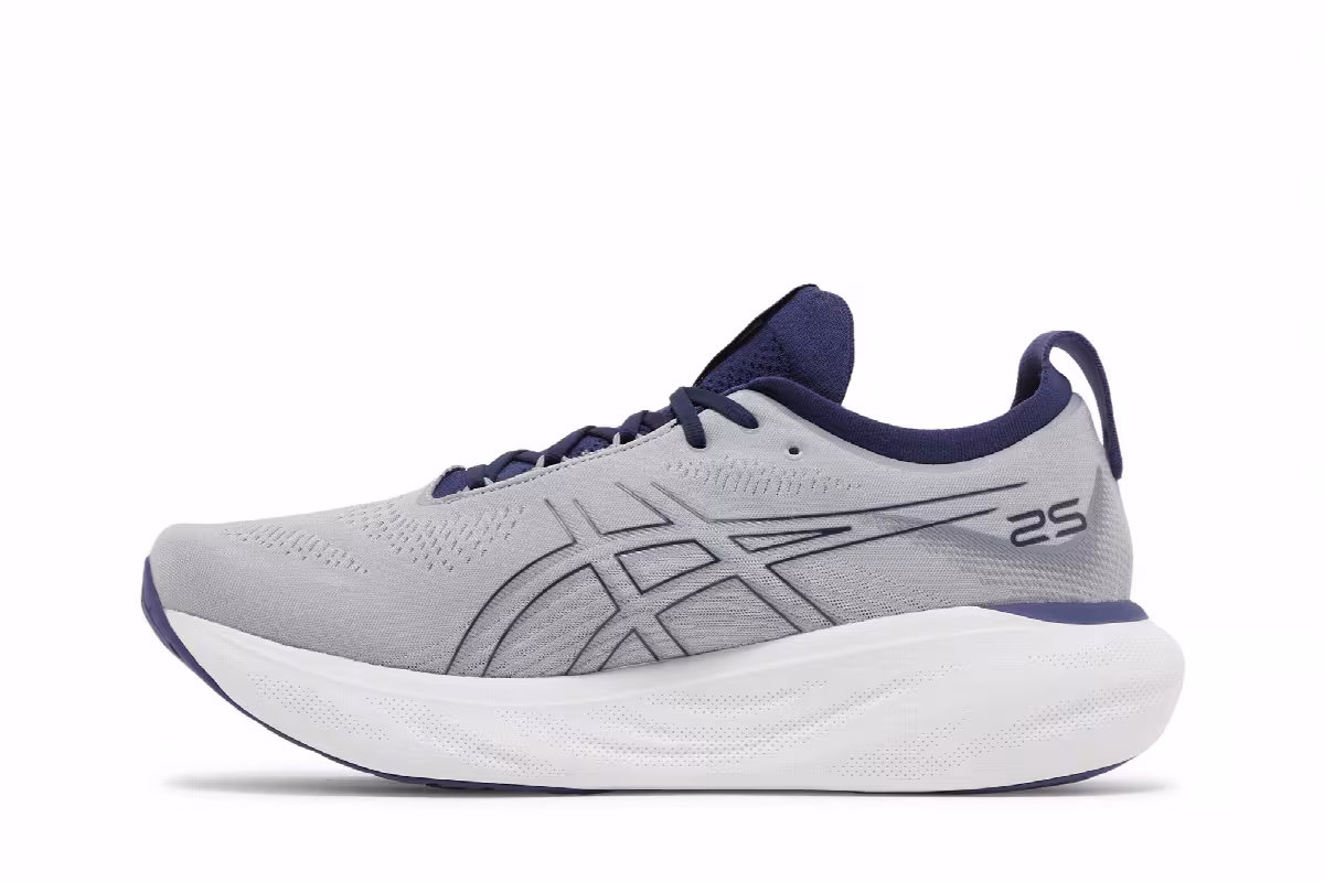 Asics Gel Nimbus 25 Wide Sheet Rock Indigo Blue, view 4