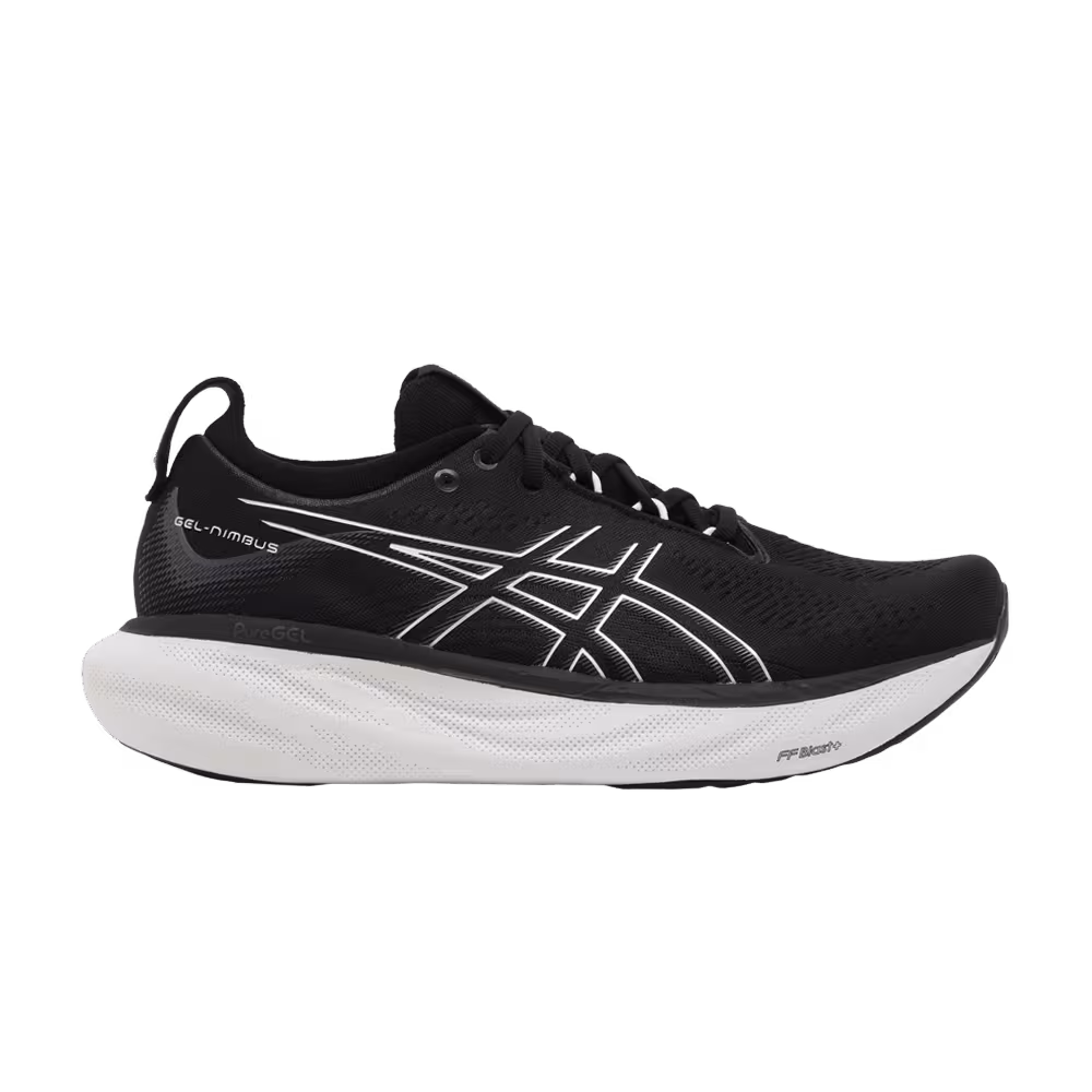 ASICS Women's Gel Nimbus 25 Black Pure Silver