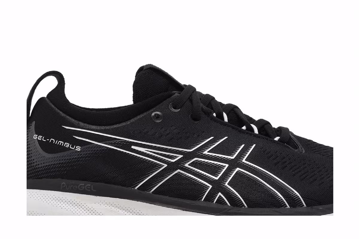 ASICS Women's Gel Nimbus 25 Black Pure Silver, view 3