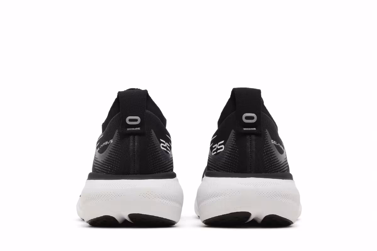 ASICS Women's Gel Nimbus 25 Black Pure Silver, view 7