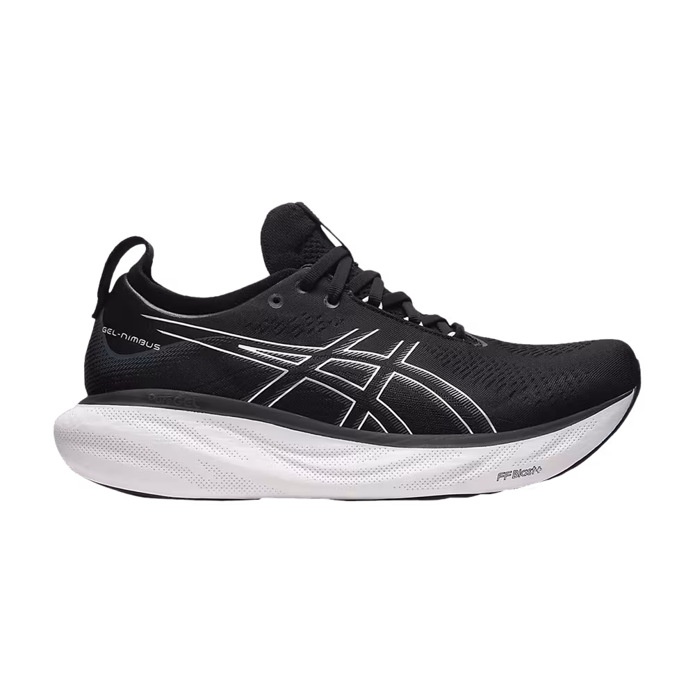 Asics Gel Nimbus 25 Wide Black Pure Silver