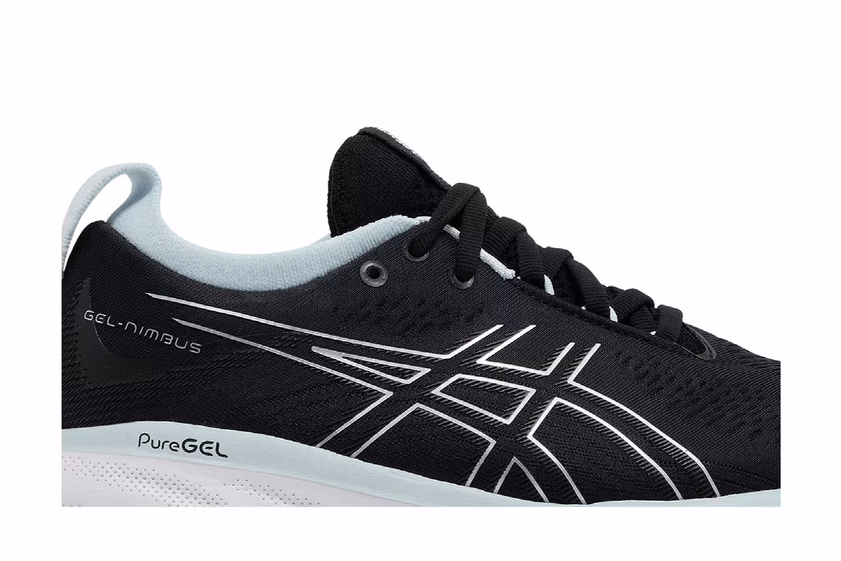 Asics Women's Gel Nimbus 25 Black Reborn Blue, view 3