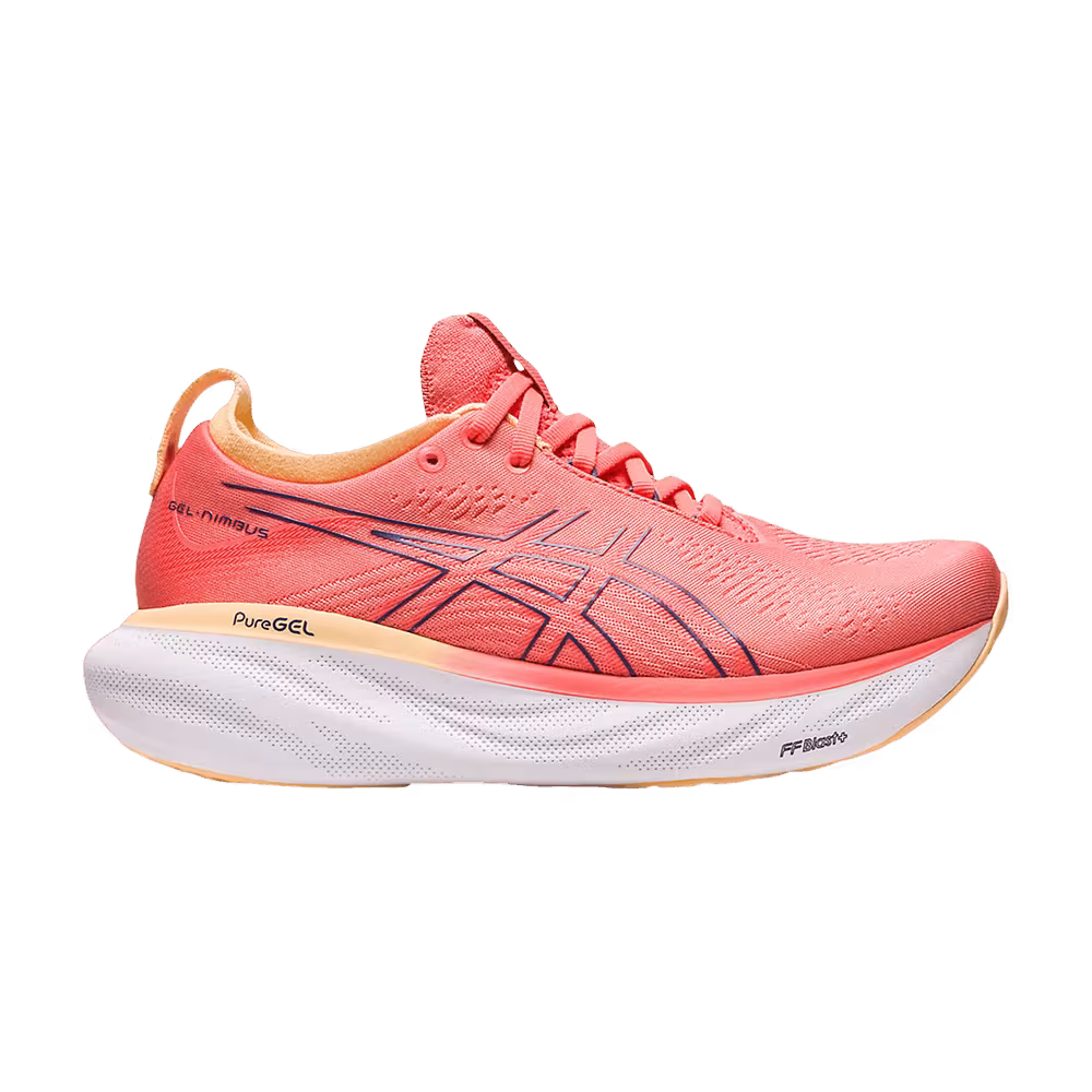 Asics Women's Gel Nimbus 25 Wide Papaya Dusty Purple