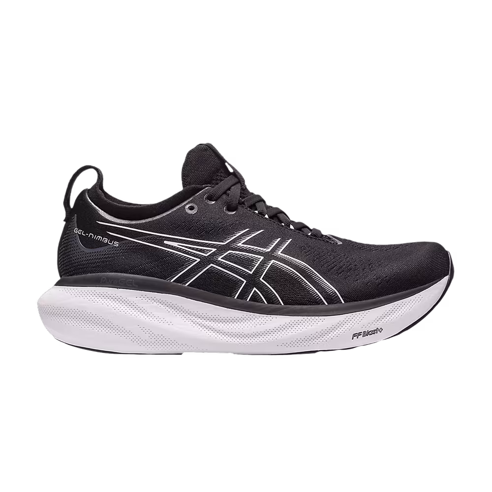 Asics Women's Gel Nimbus 25 Wide Black Pure Silver