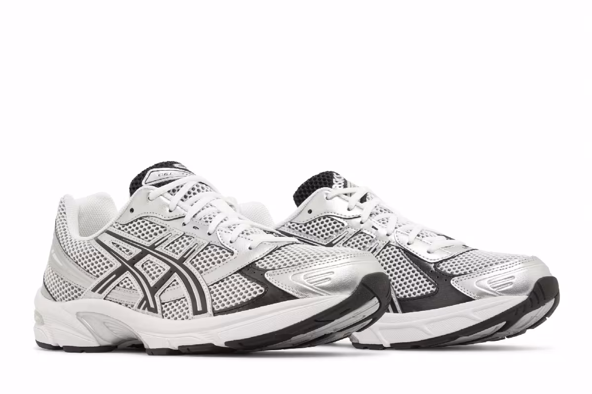 ASICS Gel 1130 Silver White Black, view 9