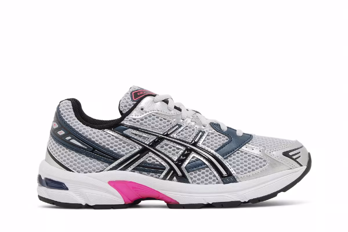 ASICS Women's Gel 1130 Silver Navy Pink, view 2