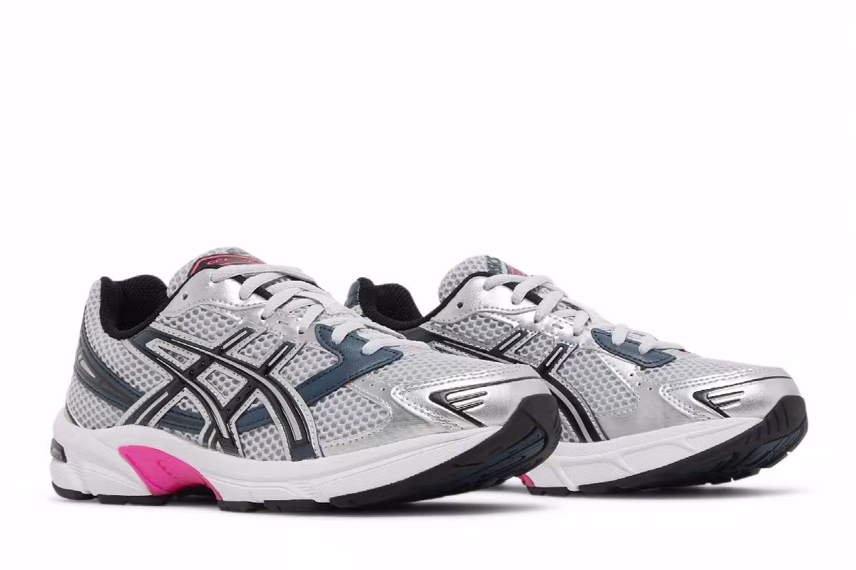ASICS Women's Gel 1130 Silver Navy Pink, view 9