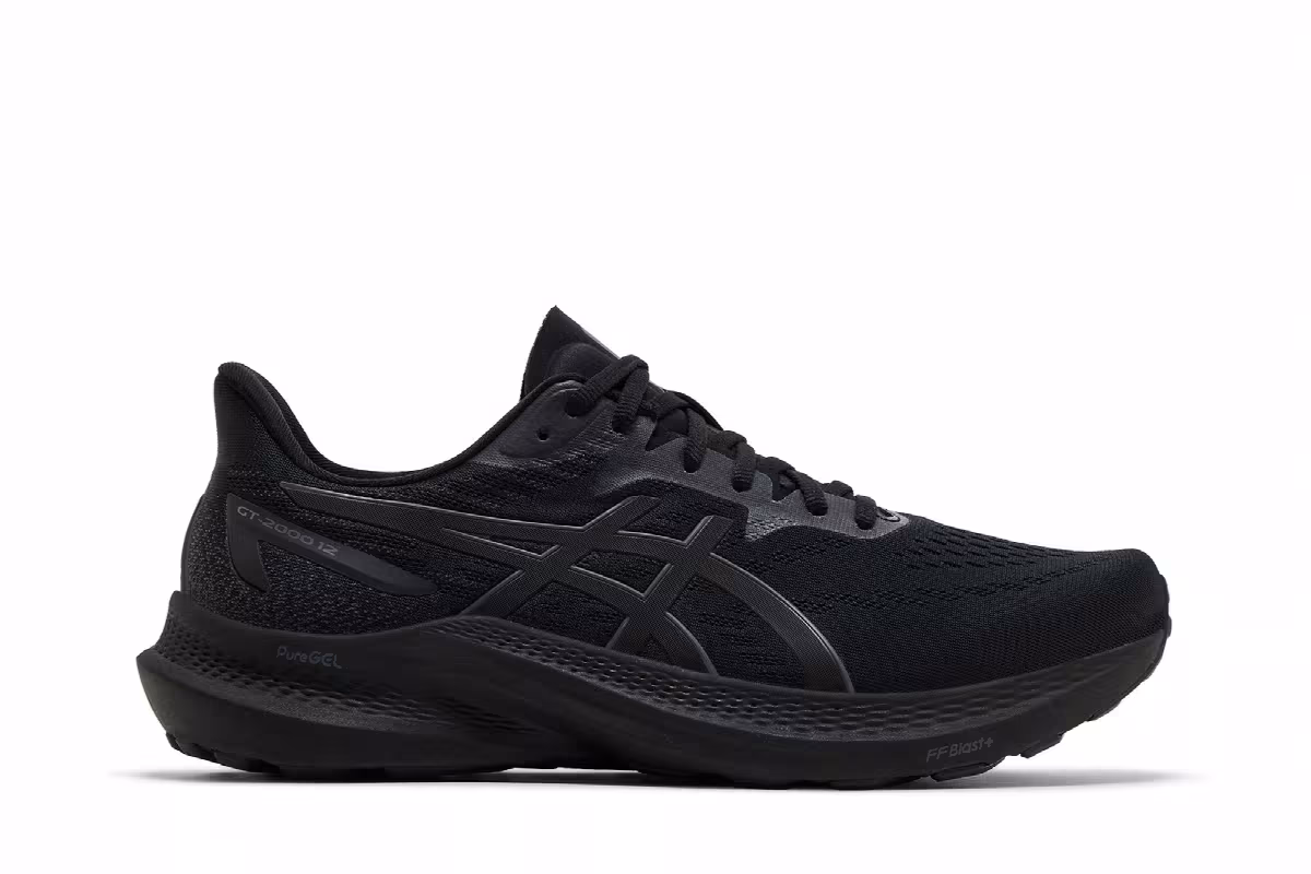 Asics GT 2000 12 Extra Wide Triple Black, view 2