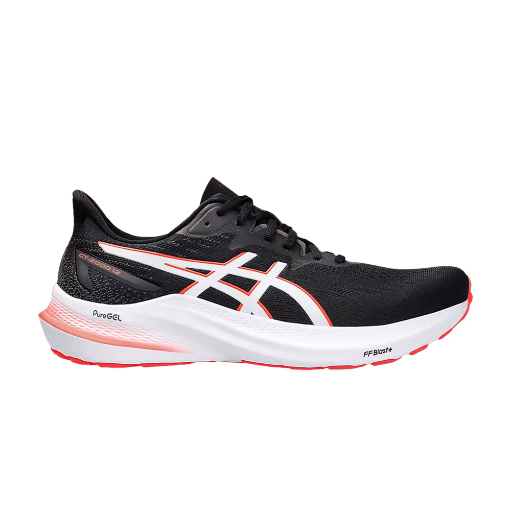 Asics GT 2000 12 Black Sunrise Red