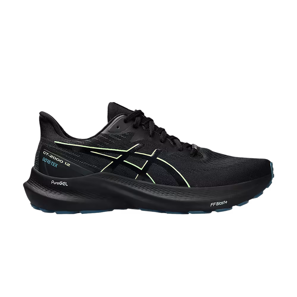 Asics GT 2000 12 GORE-TEX Black Illuminate Green