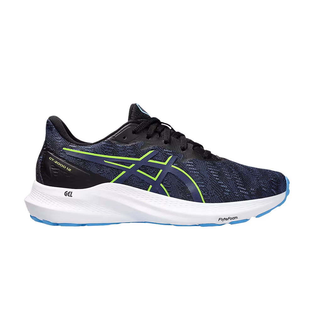 Asics GT 2000 12 GS Blue Expanse Neon Green