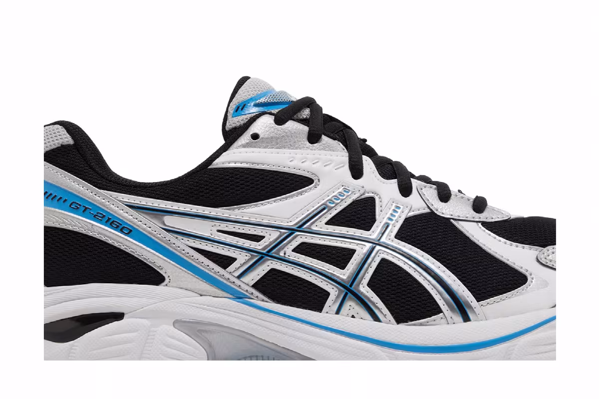 ASICS GT 2160 Black Silver Blue, view 3