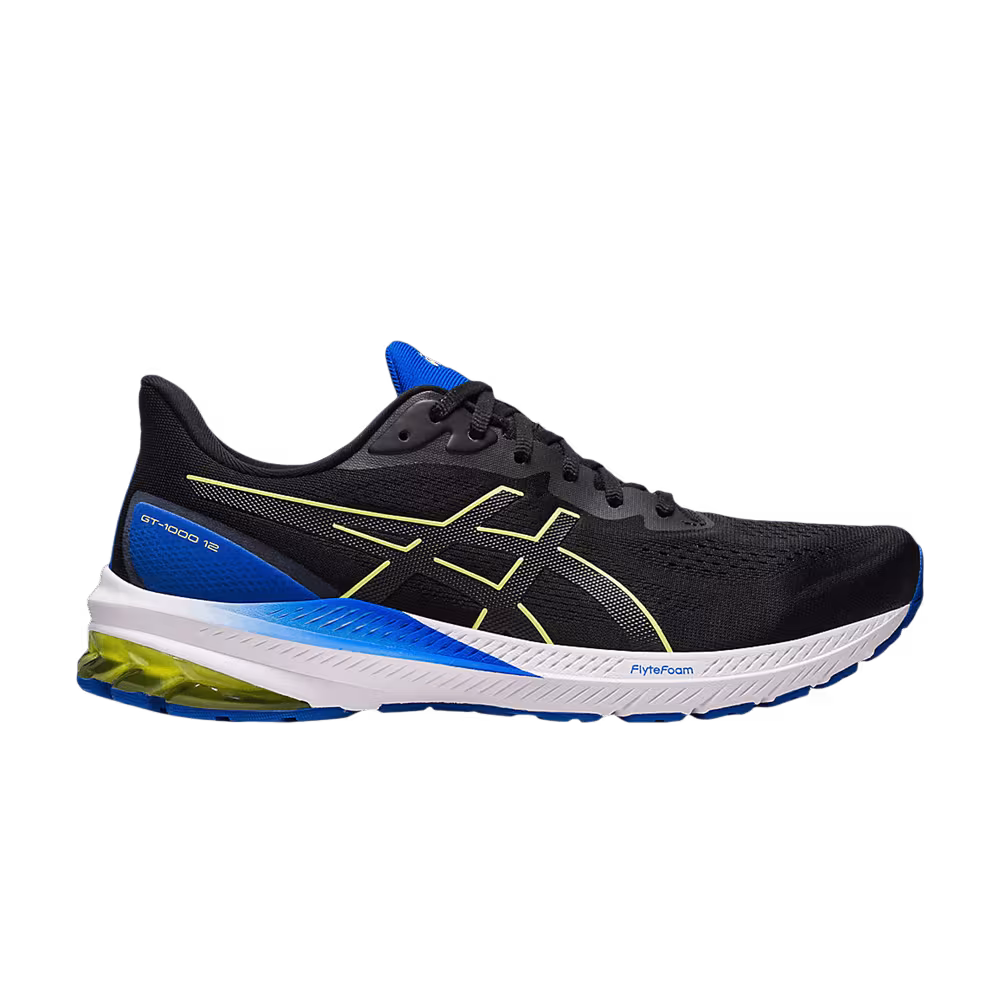 Asics GT 1000 12 Black Blue Yellow