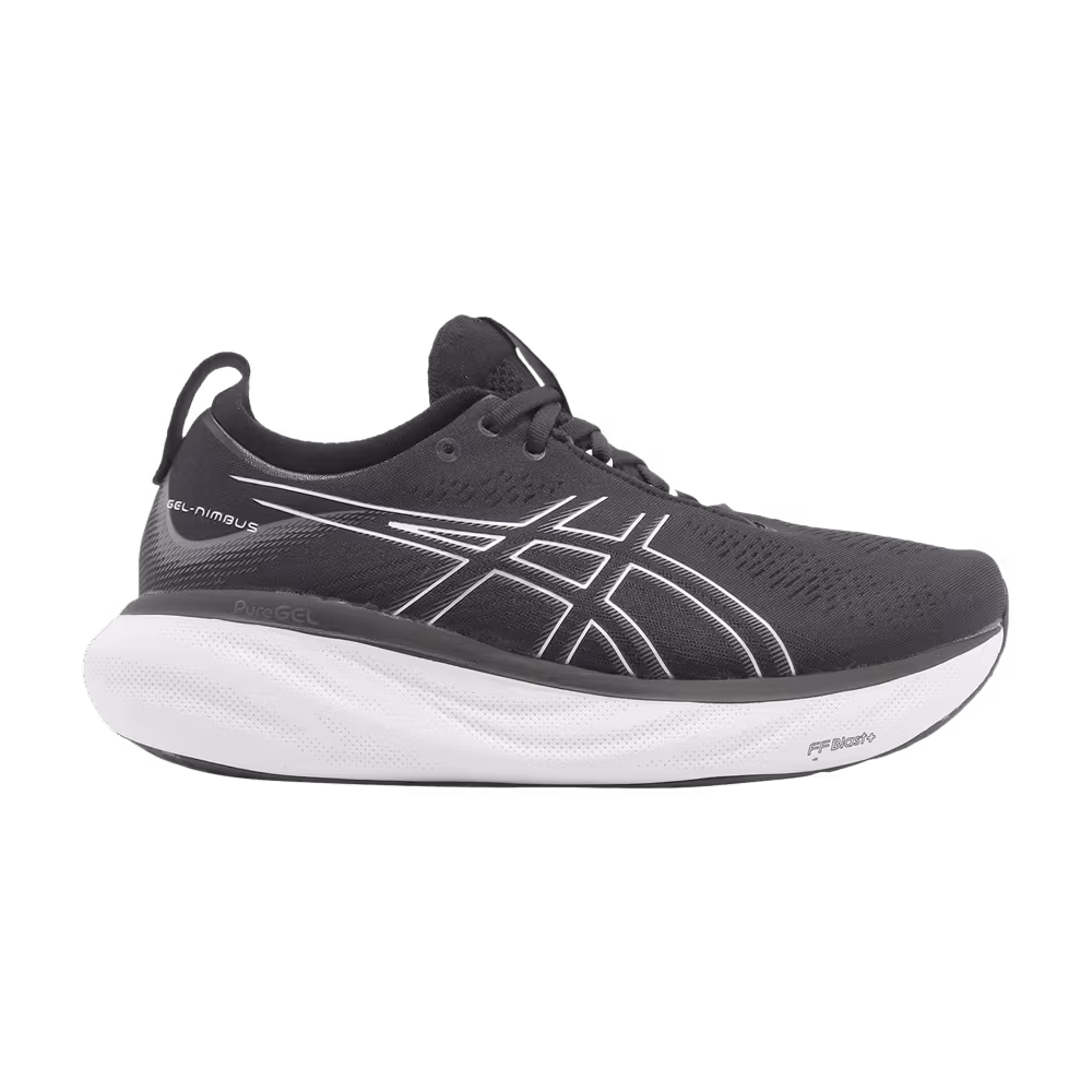 Asics Gel Nimbus 25 4E Wide Black Pure Silver