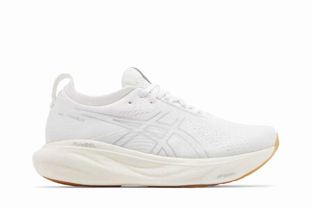 ASICS Women's Gel Nimbus 25 White Gum, view 2