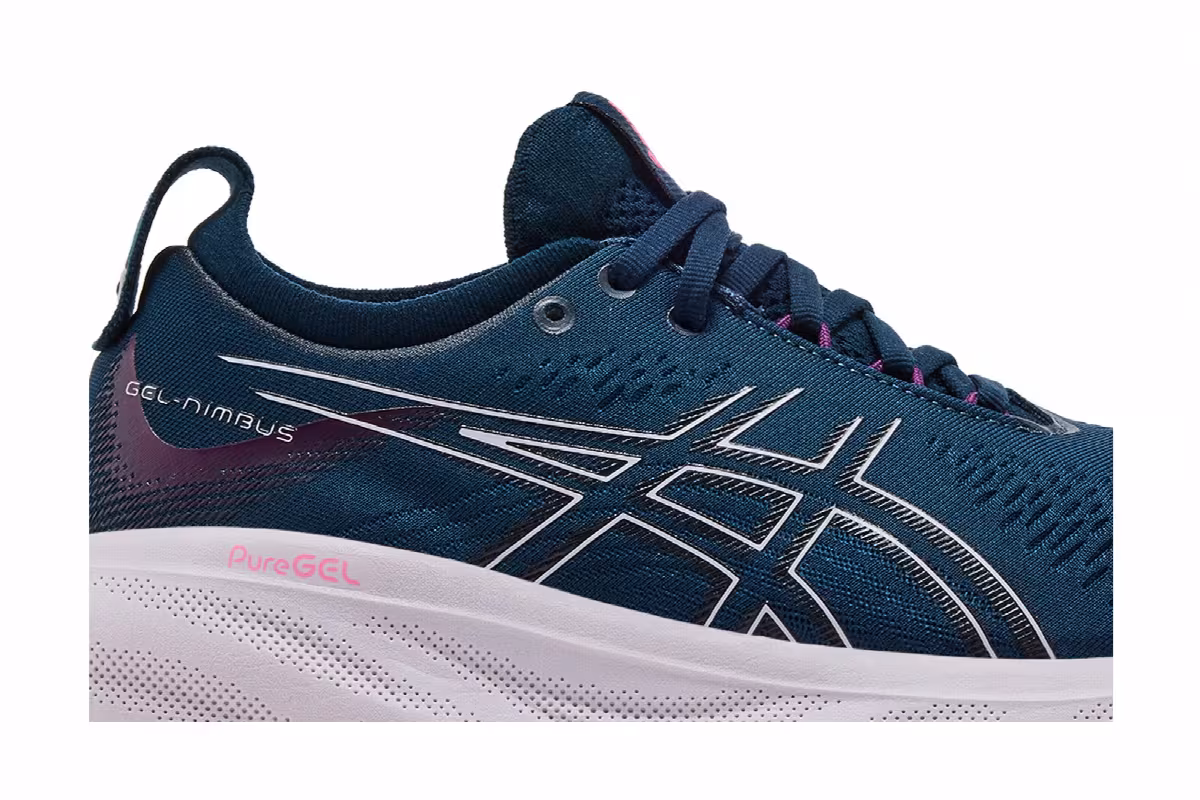 ASICS Women's Gel Nimbus 25 French Blue Lilac Hint, view 3