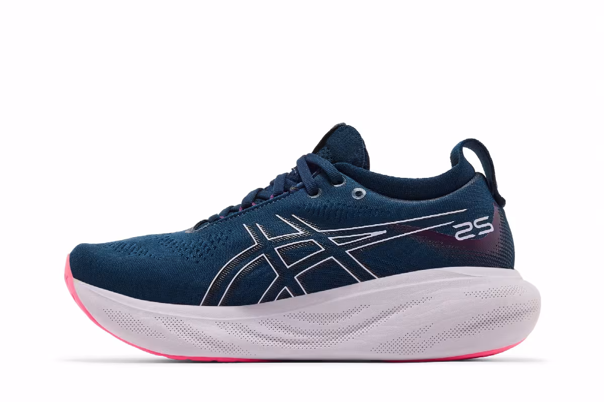 ASICS Women's Gel Nimbus 25 French Blue Lilac Hint, view 4