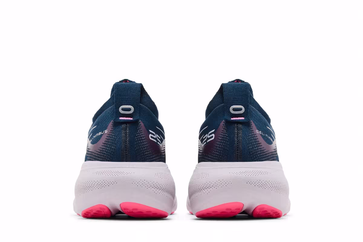 ASICS Women's Gel Nimbus 25 French Blue Lilac Hint, view 7