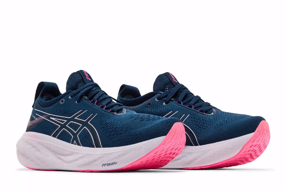ASICS Women's Gel Nimbus 25 French Blue Lilac Hint, view 9